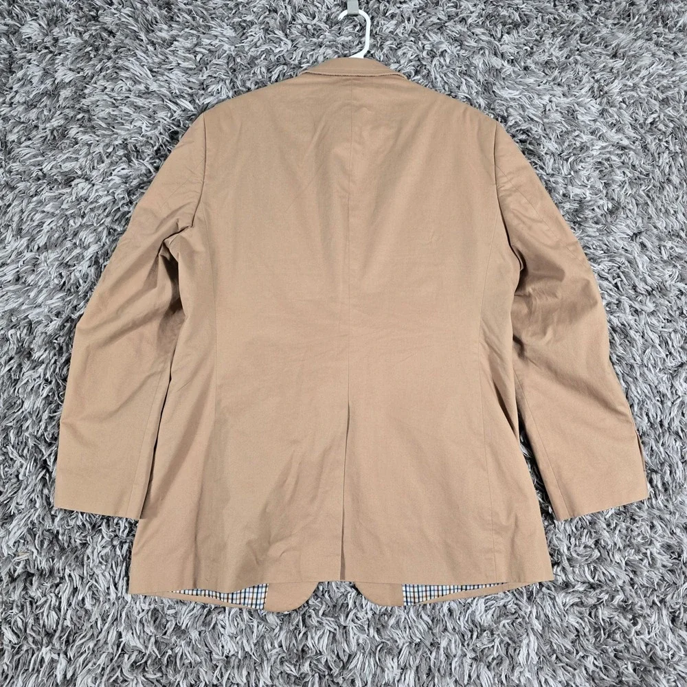 1926 Originals Mens 44L Tan Khaki 100% Cotton Two Button Sport Coat Blazer 44L